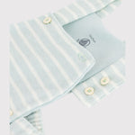 Petit Bateau | Gestreept babyspeelpakje van katoenen badstof