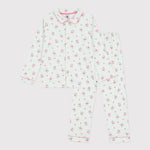Petit bateau | Katoenen geknoopte pyjama met print voor kinderen