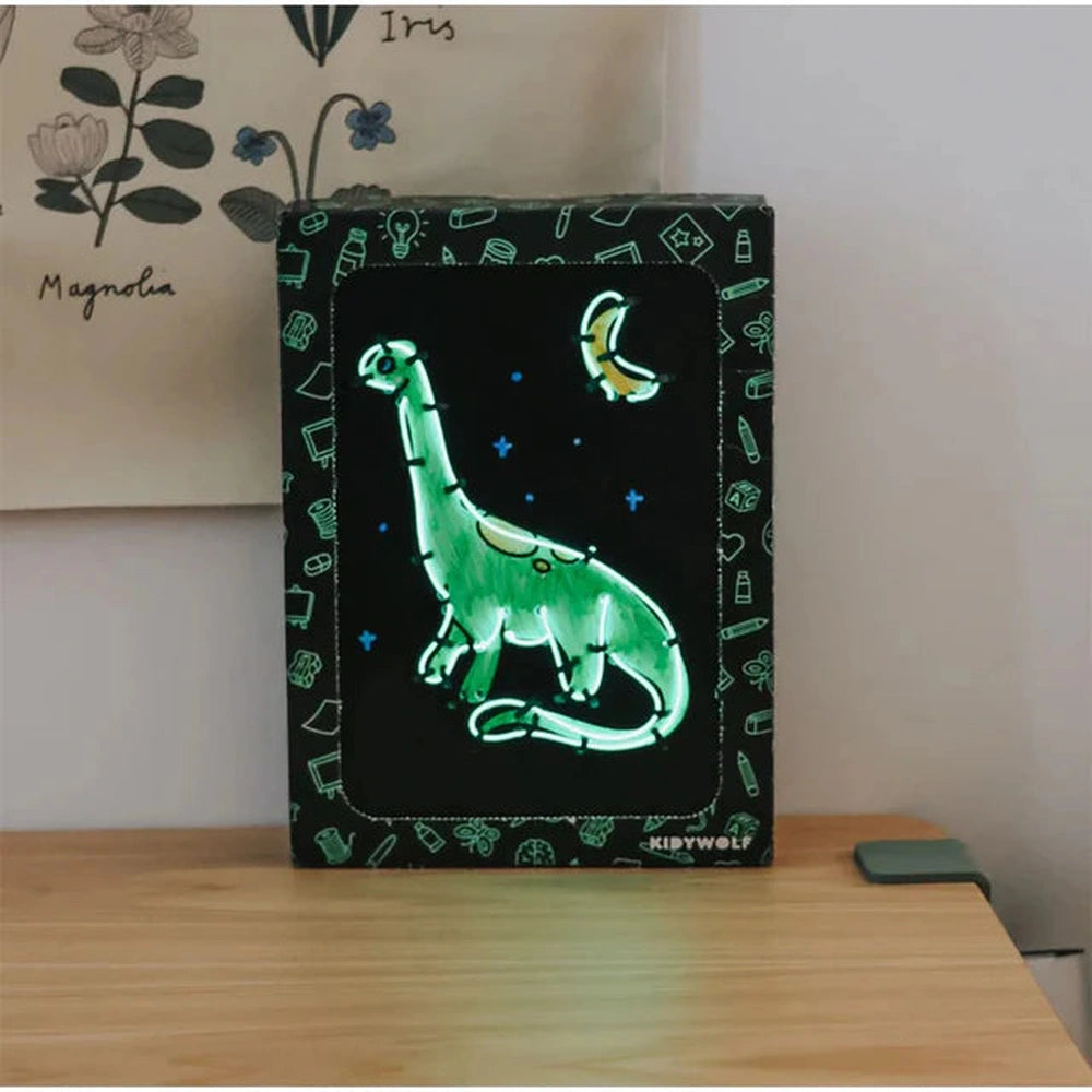 Kidywolf Kidyneon Knutselpakket Wanddecoratie - Dino's