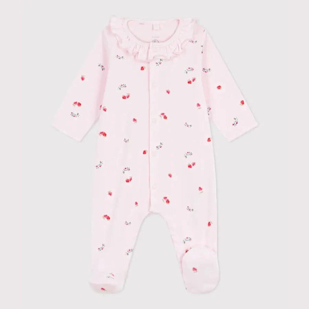 Petit Bateau | Katoenen babypyjama met bloemenprint