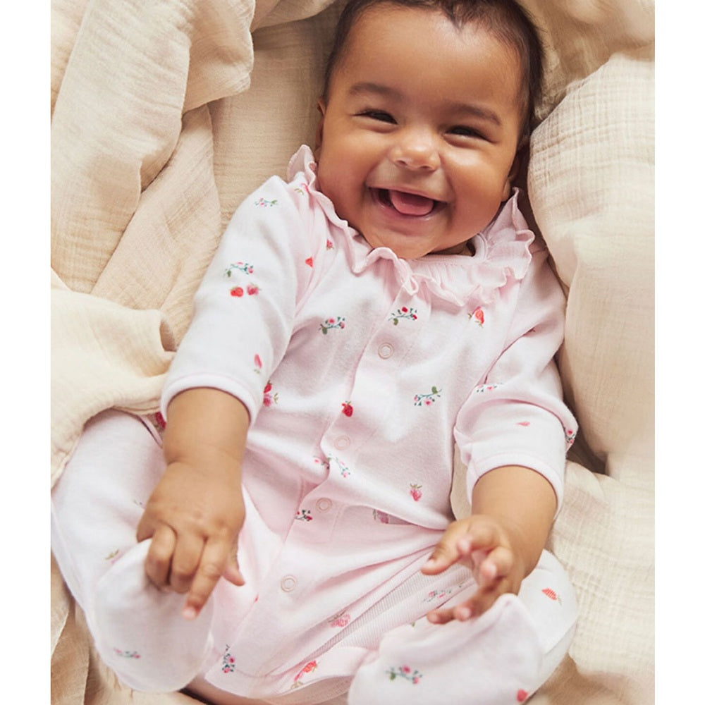 Petit Bateau | Katoenen babypyjama met bloemenprint