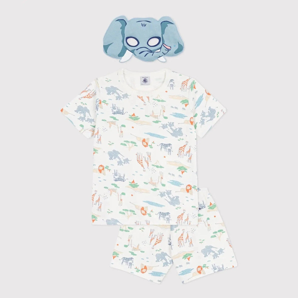 Petit Bateau | Pyjama savanneprint met masker