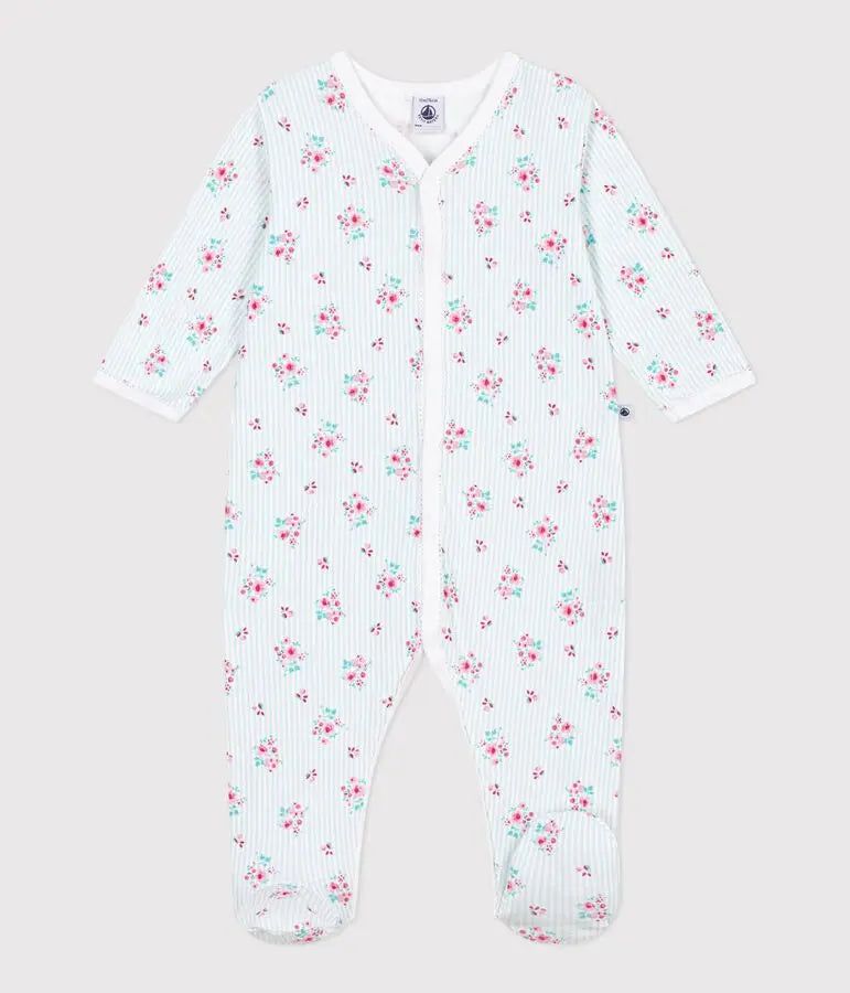 Petit Bateau | Katoenen babypyjama met bloemenprint
