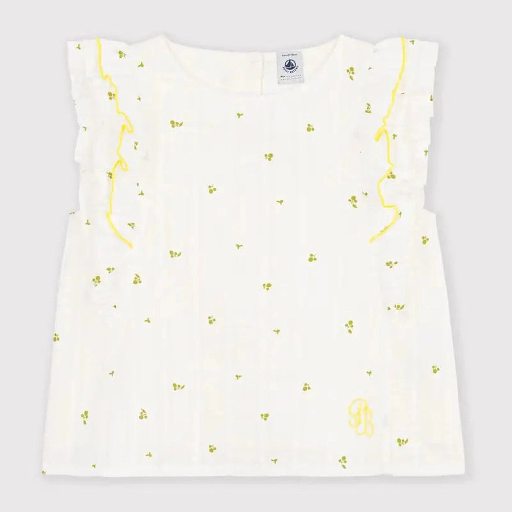 Petit Bateau | Katoenen kinderbloesje zonder mouwen met bloemenprint