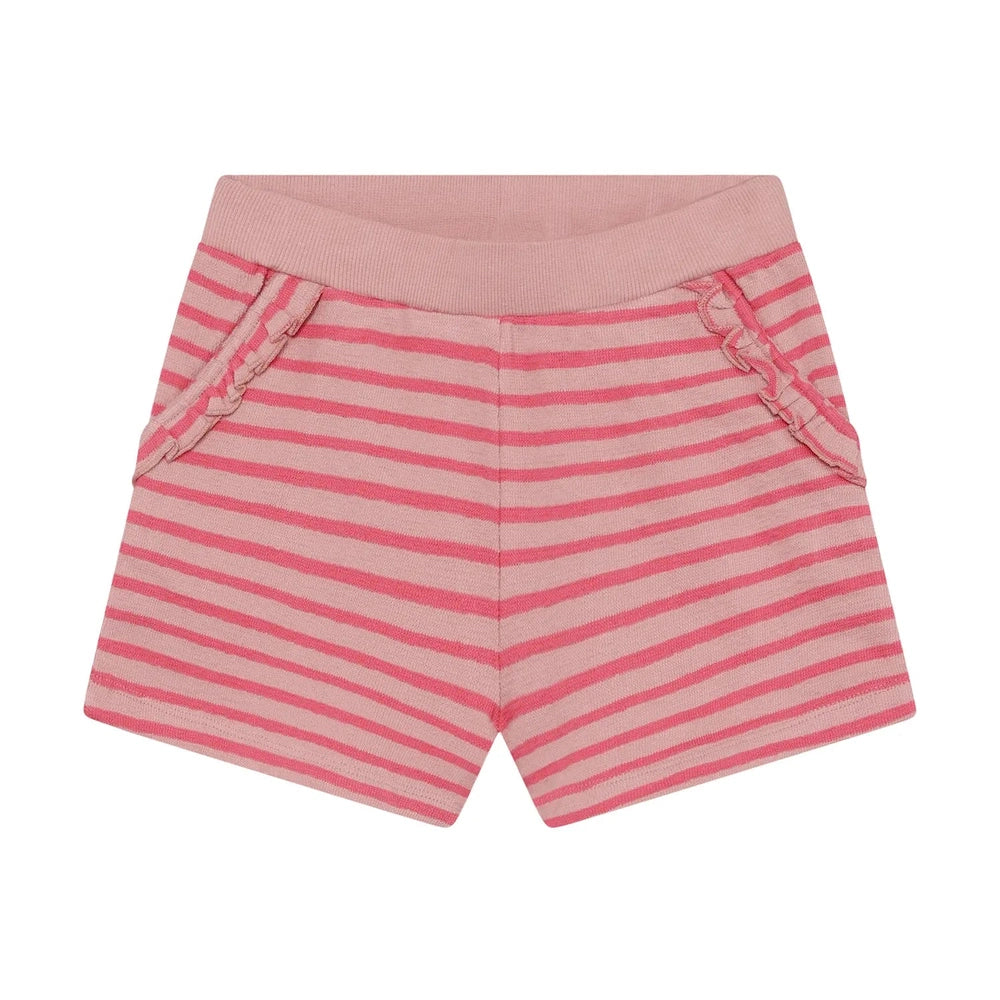 Minymo Shorts Gestreept Rosy Tough