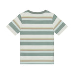 Minymo I T-shirt Korte Mouw - Gestreept Lily Pad