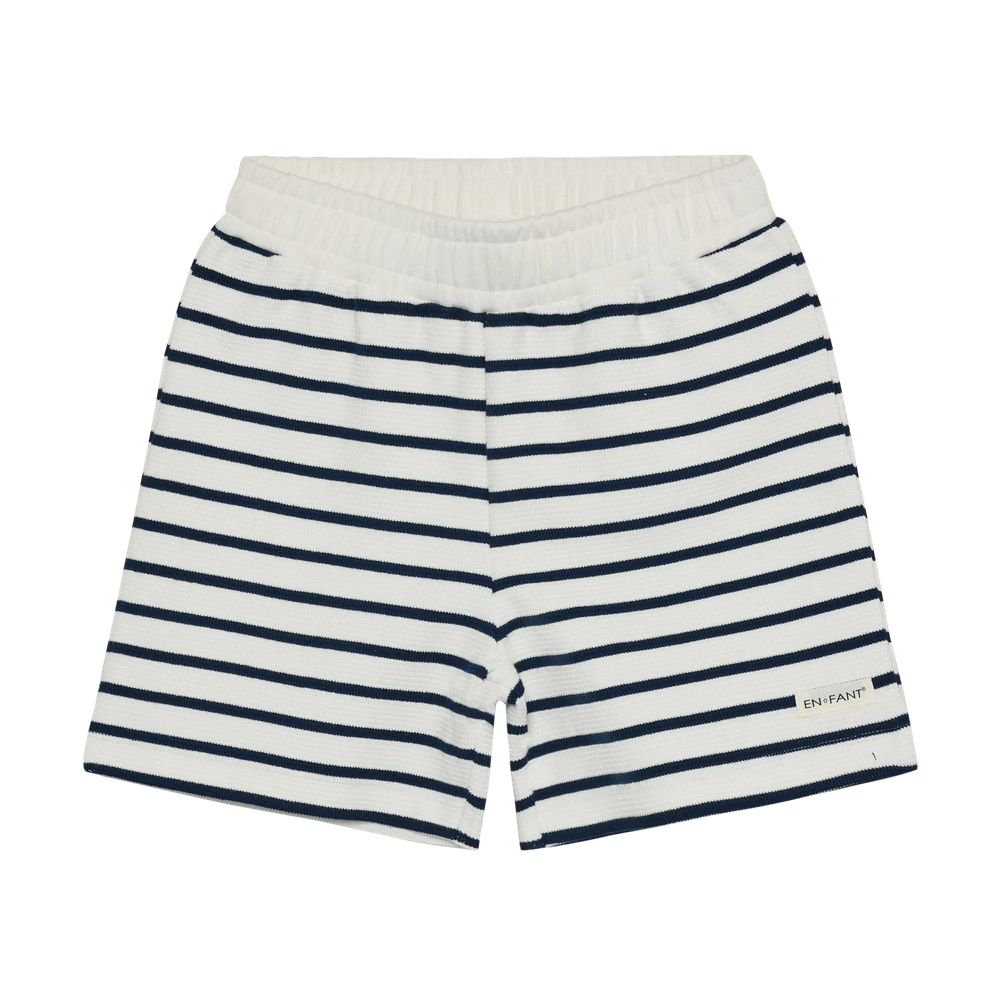 En Fant Sweatshorts Streep - Donkerblauw