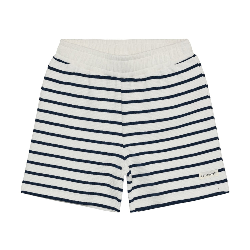 En Fant Sweatshorts Streep - Donkerblauw