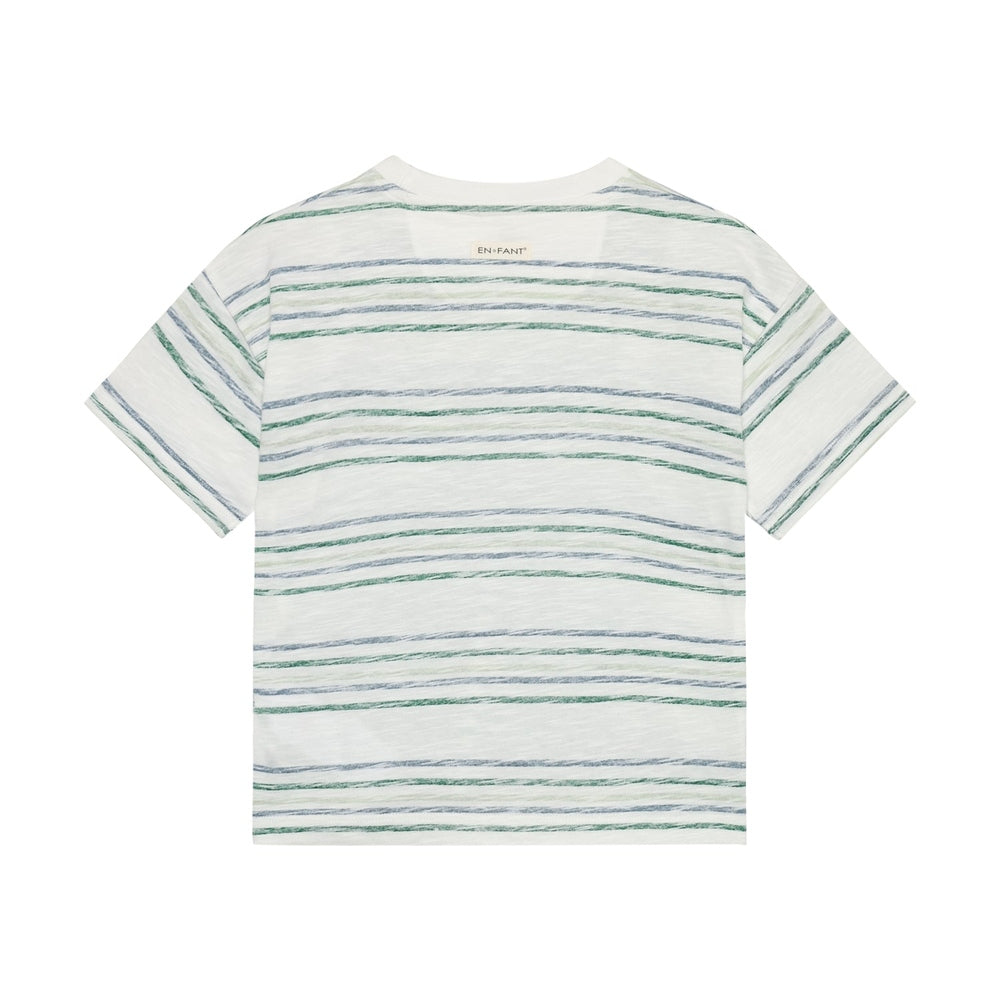 En Fant T-shirt Korte Mouw - Streep Fris Groen