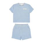 Little Dutch Shirt en Short Set - Blauw