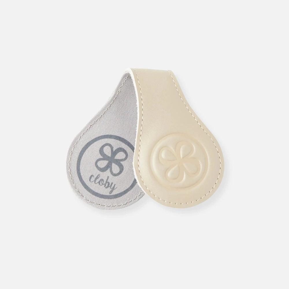 Cloby Leren Swaddle Clips - Beige