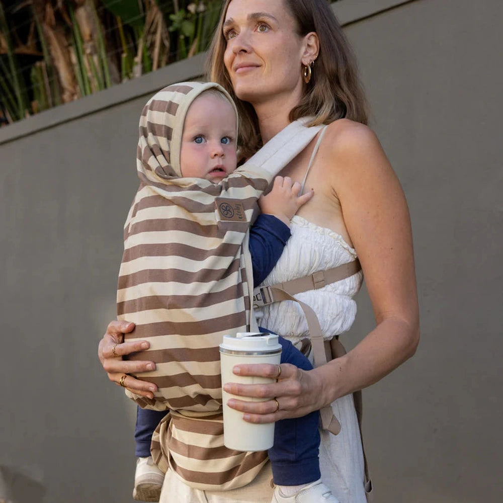 Cloby UV Doek in Peanut/Sandy Stripe – UPF 50+