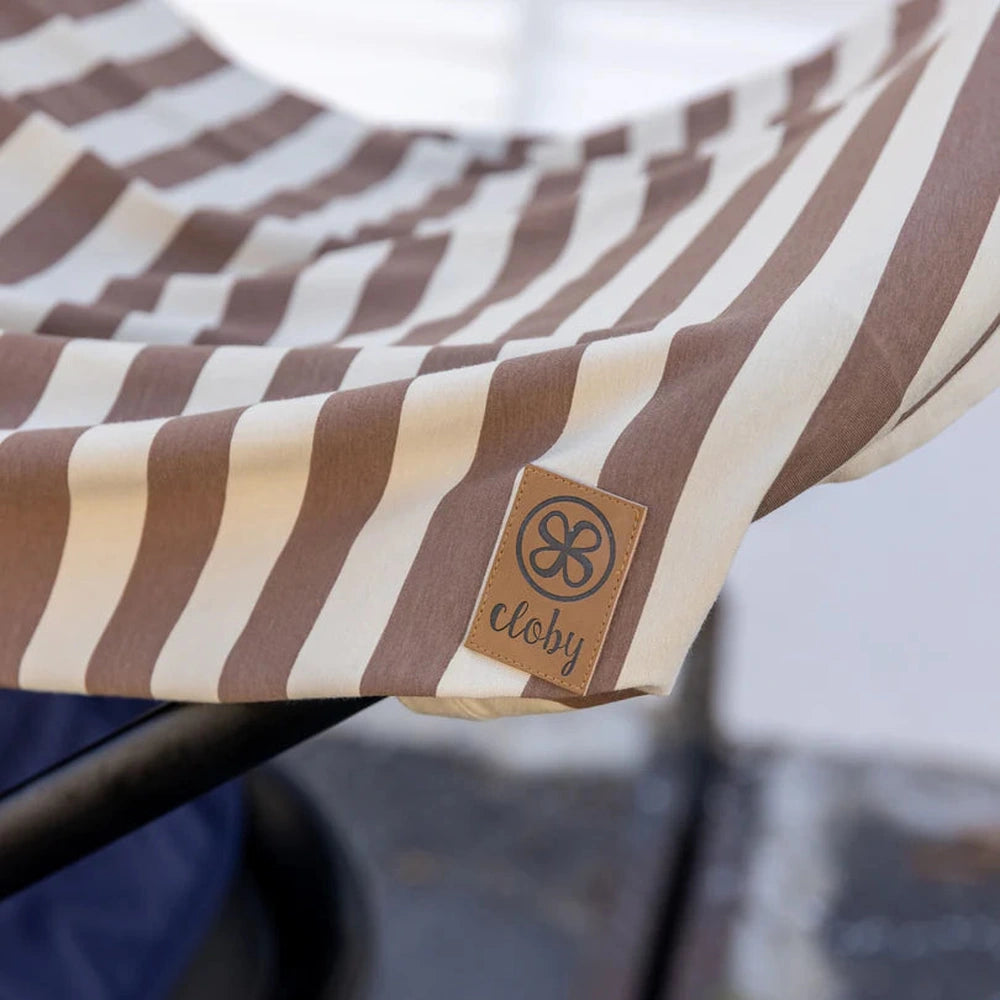 Cloby UV Doek in Peanut/Sandy Stripe – UPF 50+