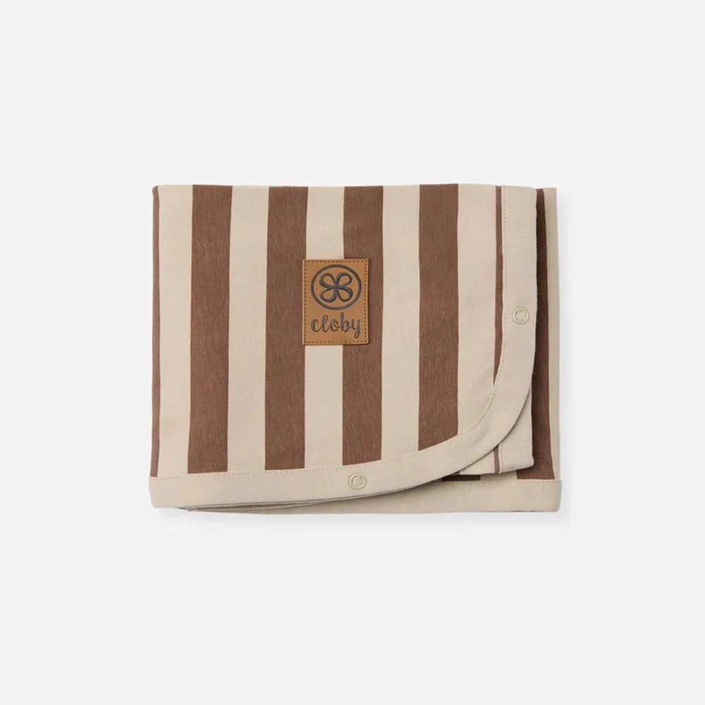 Cloby UV Doek in Peanut/Sandy Stripe – UPF 50+