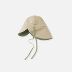 Cloby Zonnehoedje in Olive Green/Sandy Beach – UPF 50+