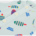 Petit Bateau Kort babypakje van katoen met ijsjesprint