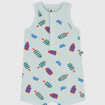 Petit Bateau Kort babypakje van katoen met ijsjesprint