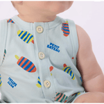 Petit Bateau Kort babypakje van katoen met ijsjesprint