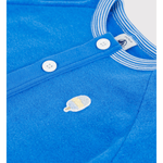 Petit Bateau Kort pakje van effen katoen voor baby's - Blauw