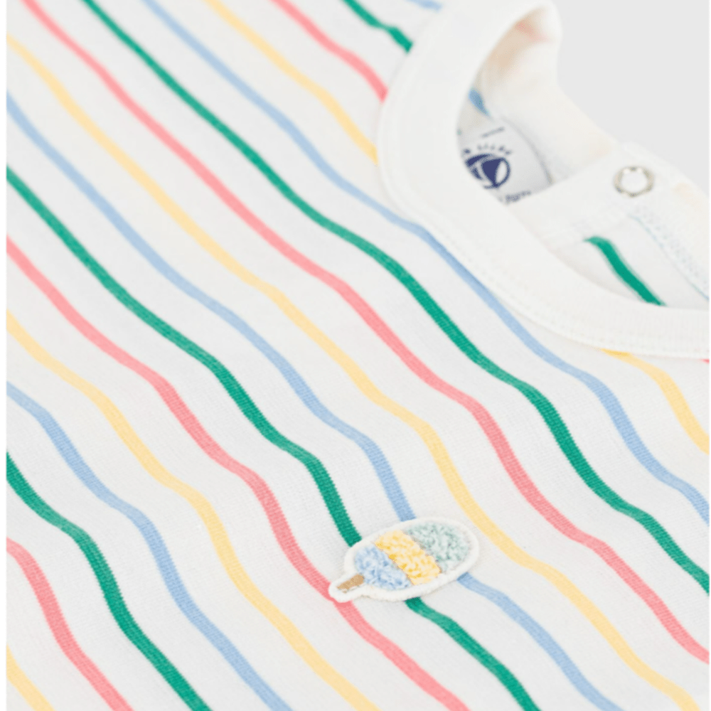 Petit Bateau Katoenen kinder T-shirt met korte mouw en streepjes