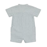 En Fant Playsuit Mousseline Streep Citadel Blauw