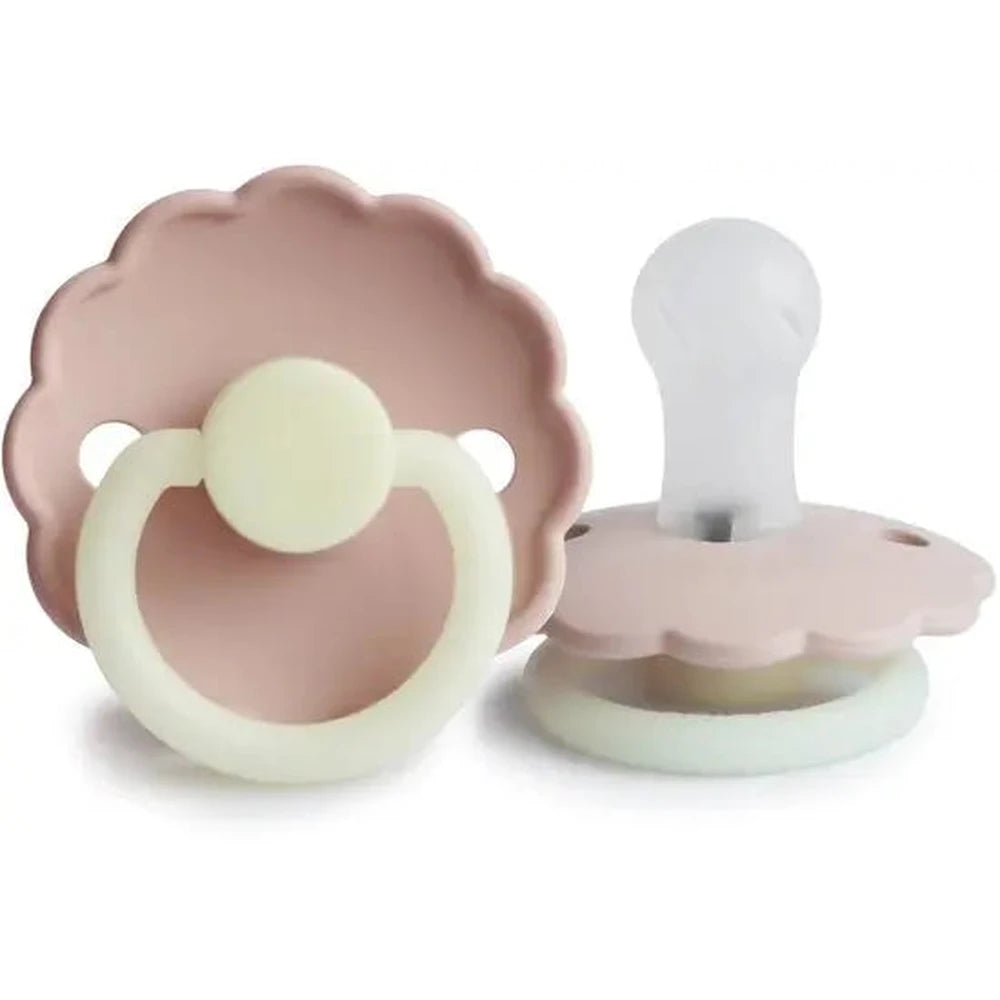 Frigg Fopspeen Daisy Night Silicone 0-6maanden - Blush
