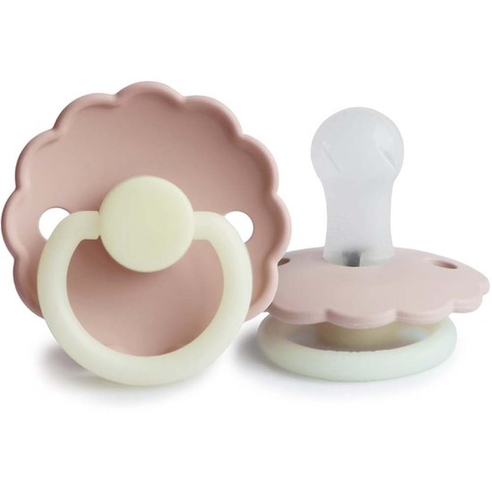 Frigg Fopspeen Daisy Night Silicone 0-6maanden - Blush