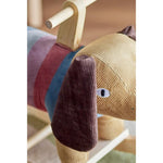 Bloomingville Mini Charlie schommelspeeltje hond polyester - meerkleurig