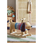Bloomingville Mini Charlie schommelspeeltje hond polyester - meerkleurig