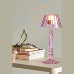 Bloomingville Cisco Glazen Kaarslichthouder - Roze