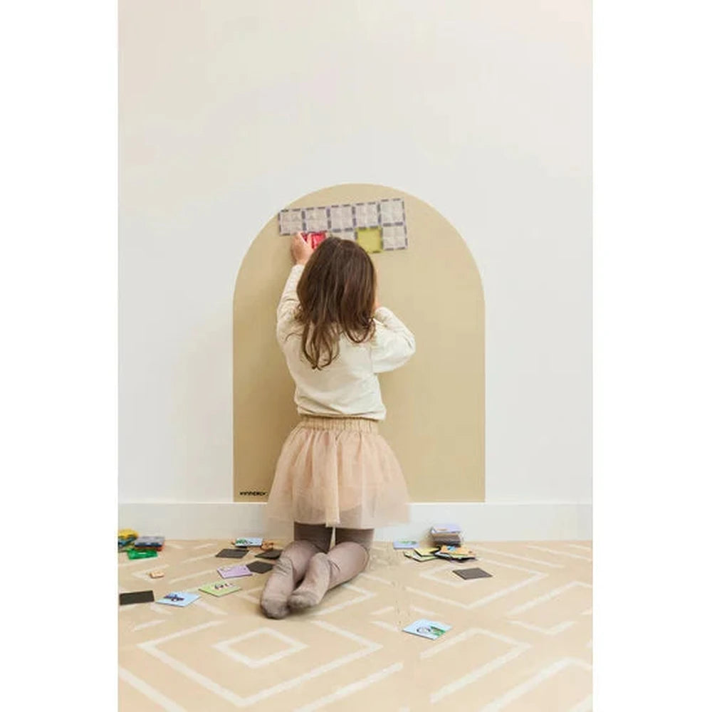 Kinderly Verwijderbare Magnetische Muursticker Beige