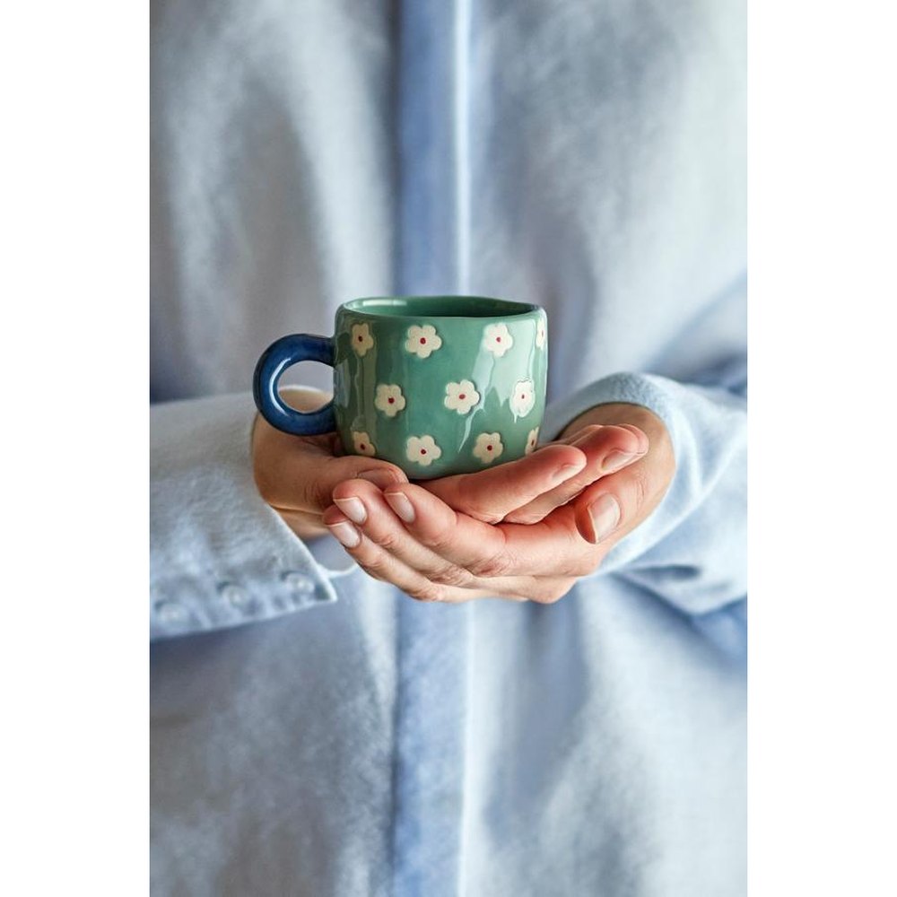 Bloomingville Nini Mok in aardewerk - Blauw