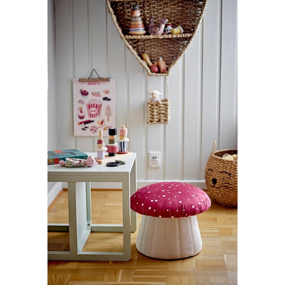 Bloomingville Poef Lue - Rood