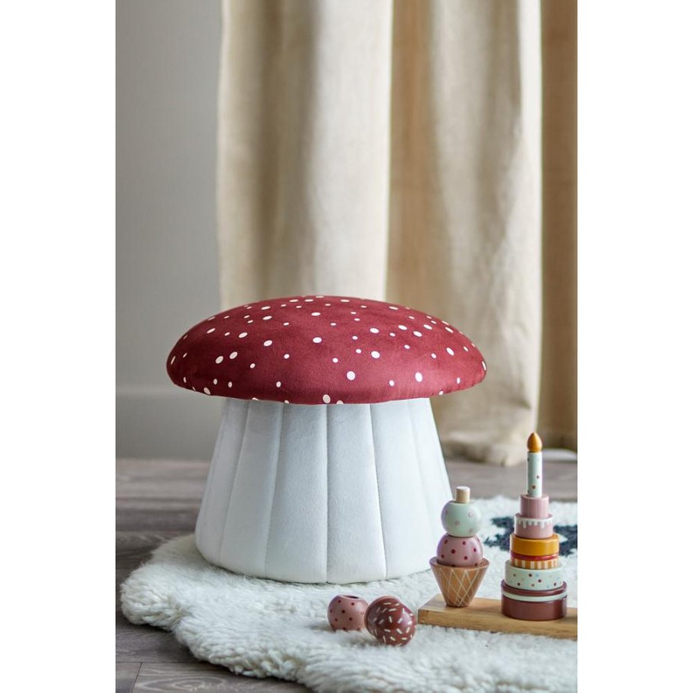 Bloomingville Poef Lue - Rood