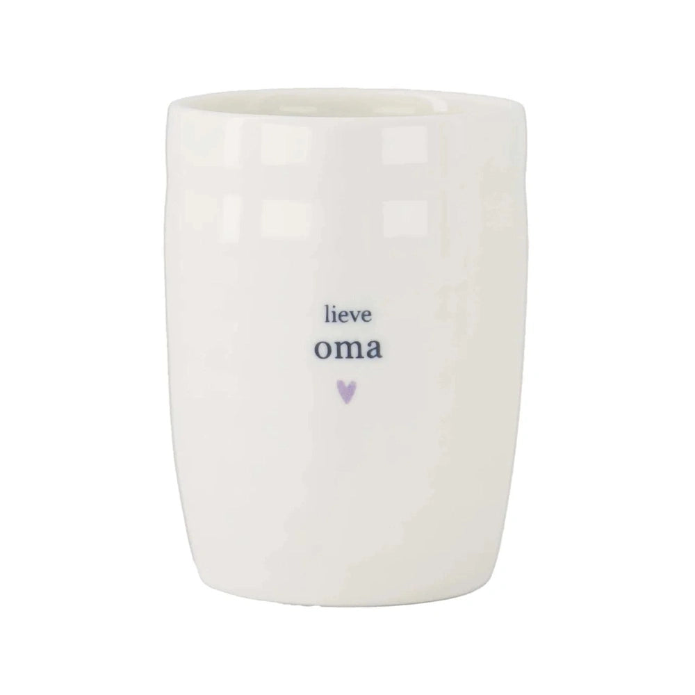 Zusss Koffiemok Lieve Oma - Wit