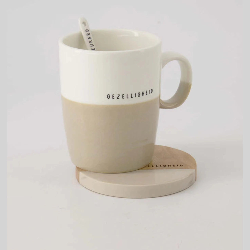 Zusss Theemok Gezelligheid - Wit/zand