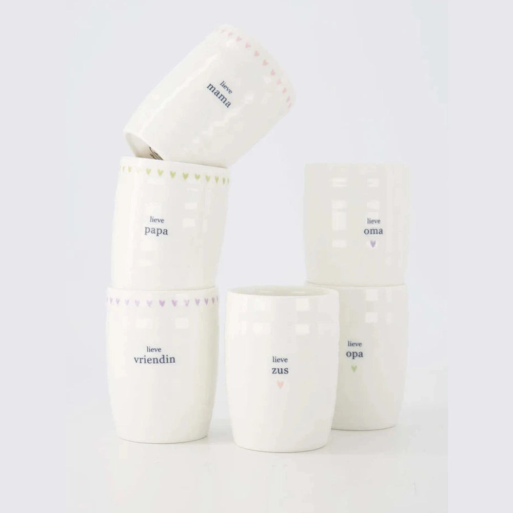 Zusss Koffiemok Lieve Mama - Wit