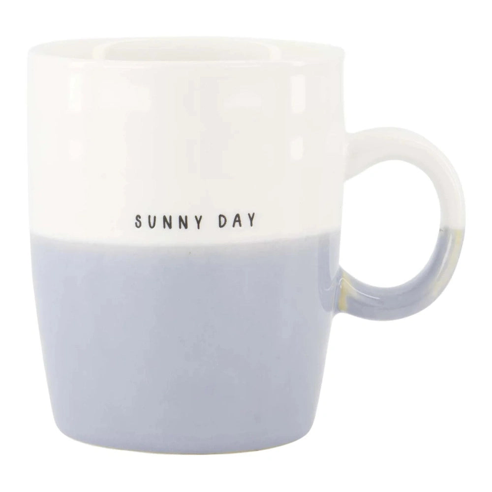 Zusss Theemok Sunny Day - Wit/Lichtblauw