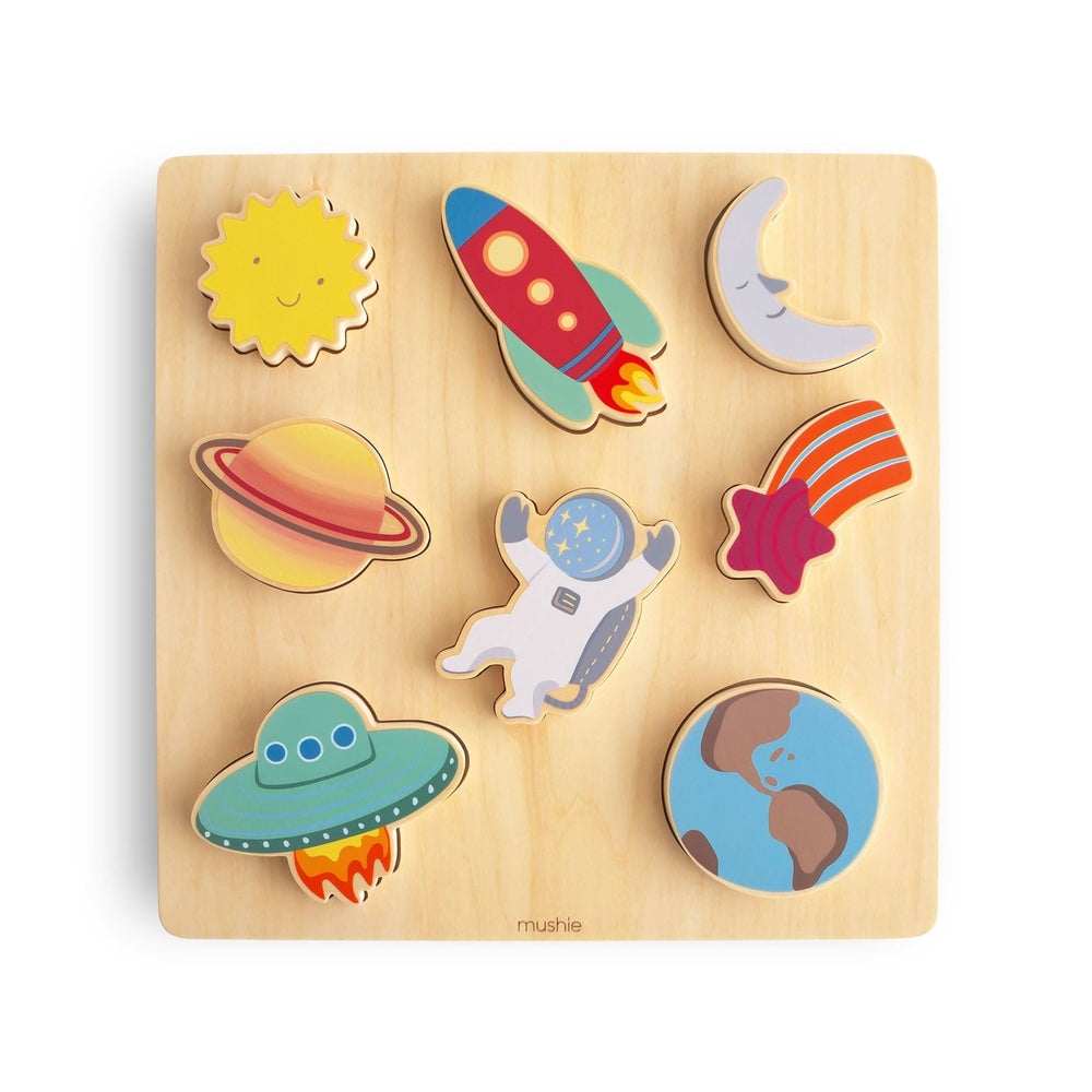 Mushie Houten Puzzel Space