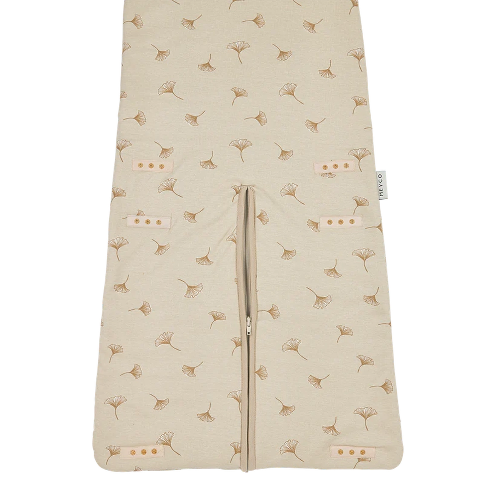 Meyco Studio slaapzak 4-seizoenen Deluxe Interlock Jersey 6-36m - Ginkgo Soft Sand