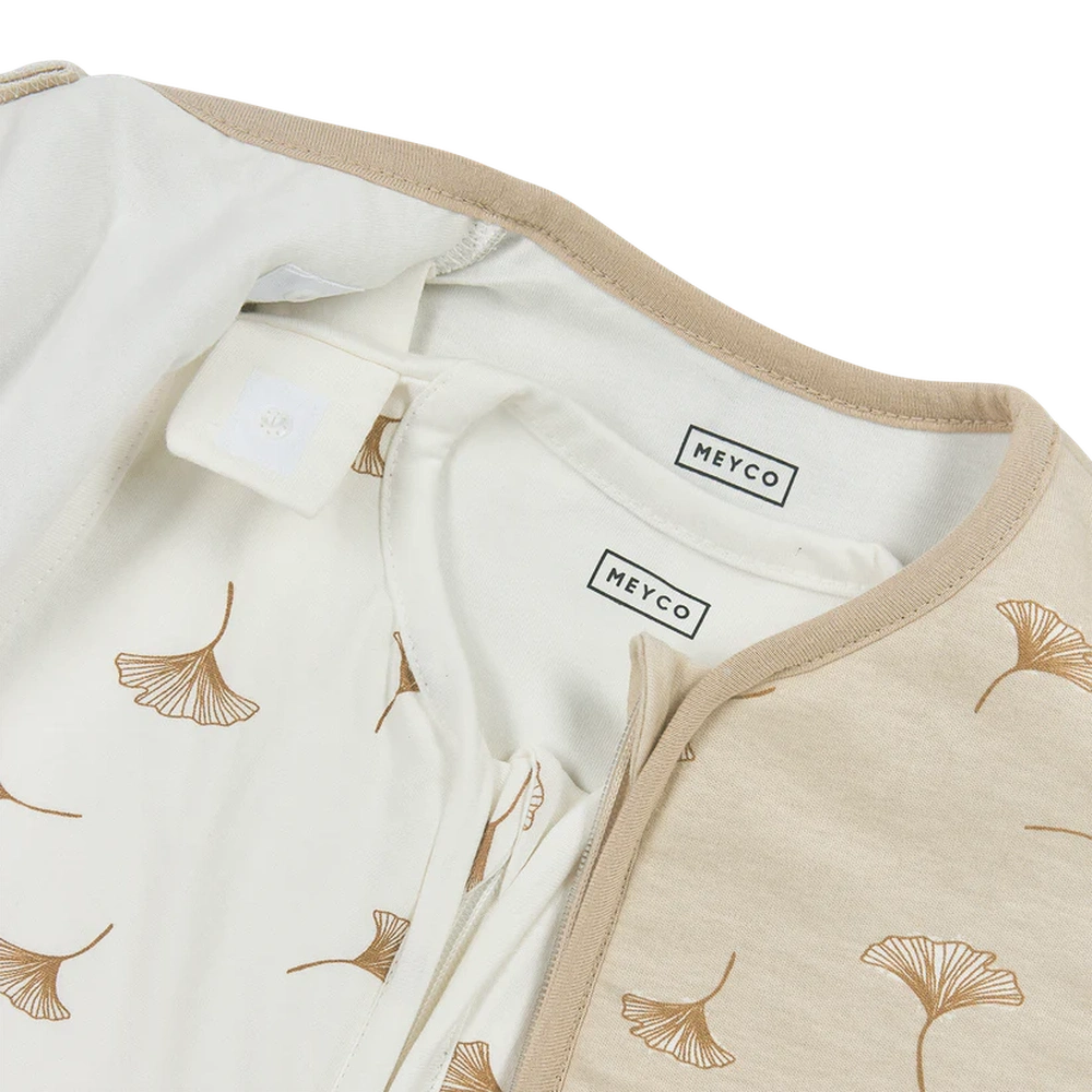 Meyco Studio slaapzak 4-seizoenen Deluxe Interlock Jersey 6-36m - Ginkgo Soft Sand