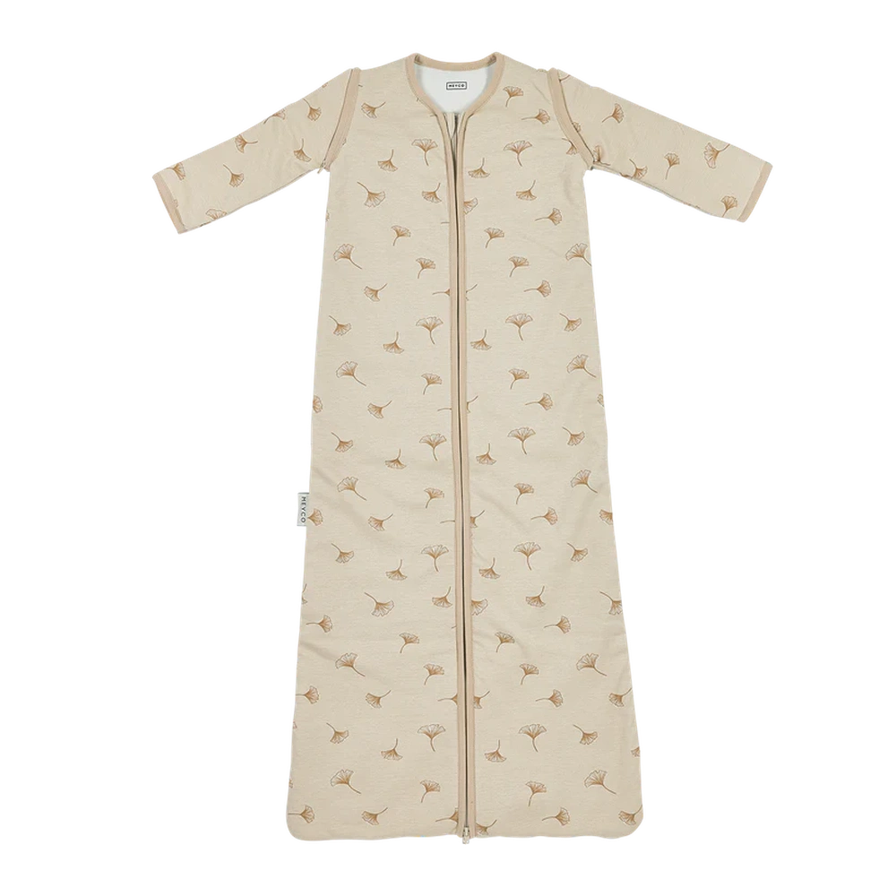 Meyco Studio slaapzak 4-seizoenen Deluxe Interlock Jersey 6-36m - Ginkgo Soft Sand