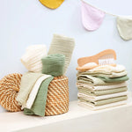 Meyco Hydrofiele Washandje pre-washed 3-pack - Offwhite/Soft Sand/Taupe
