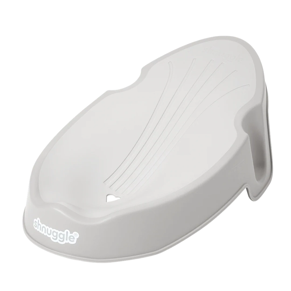 Shnuggle Newborn Baby Bath Support Ergonomic, Non-Slip & Quick-Dry 0-3 maanden - Grey