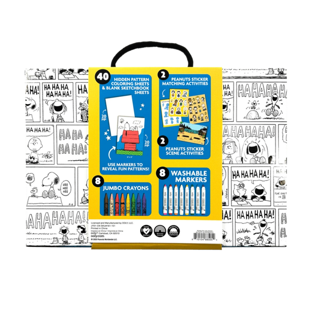 Ooly x Peanuts Kleur- en Stickerboek