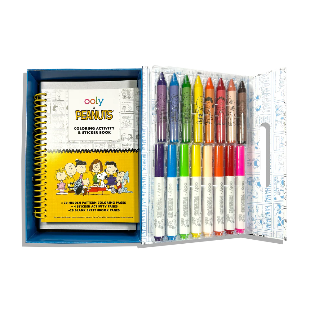 Ooly x Peanuts Kleur- en Stickerboek