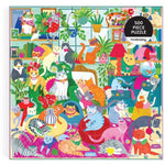 Mudpuppy Caturday Afternoon 500 Piece Family Puzzle