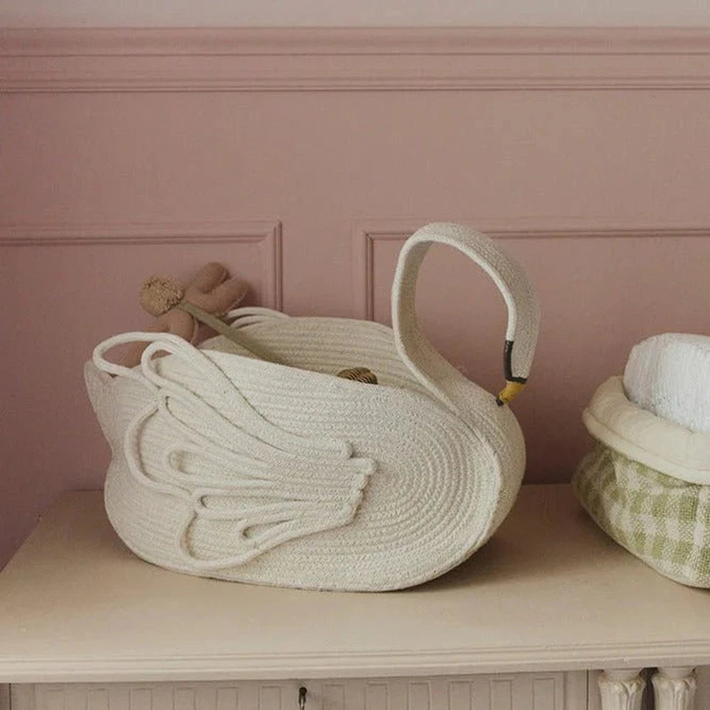 Lorena Canals Basket Swan 55x25x29cm