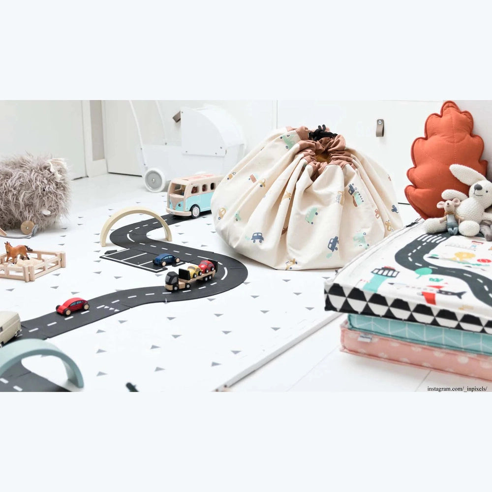 Play&Go Playmat & Toy Bag-Big Cars