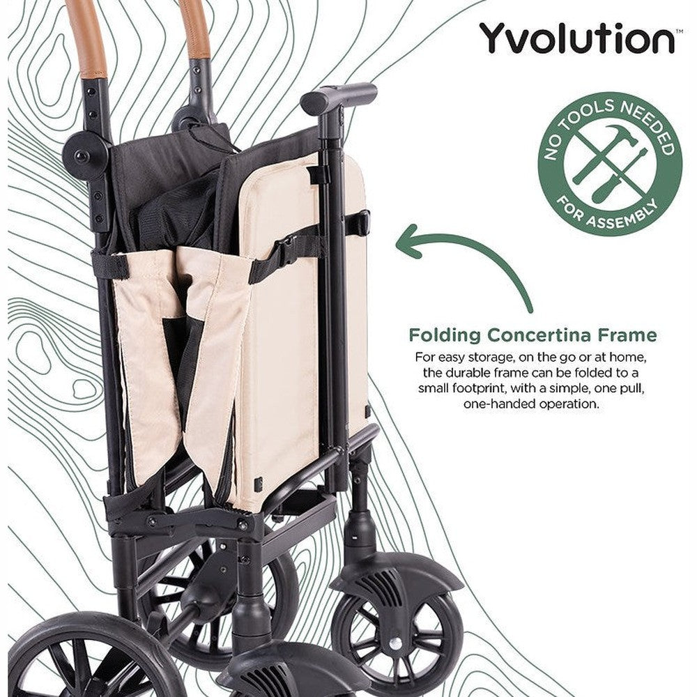 Yvolution bolderkar wandelwagen groen